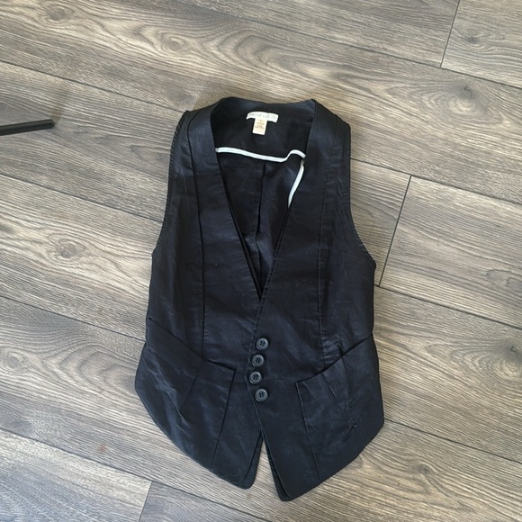 Linen black sexy funky open vest size medium - Picture 11 of 12